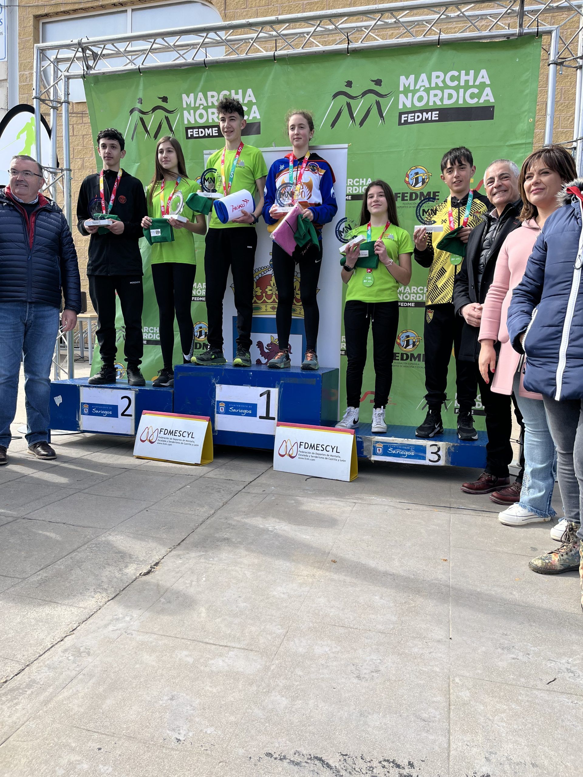 Categorías infantiles de marcha nórdica